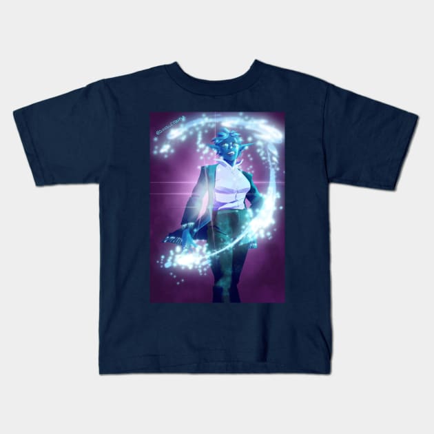 Magic Nymph Echo Kids T-Shirt by Doodletoopia